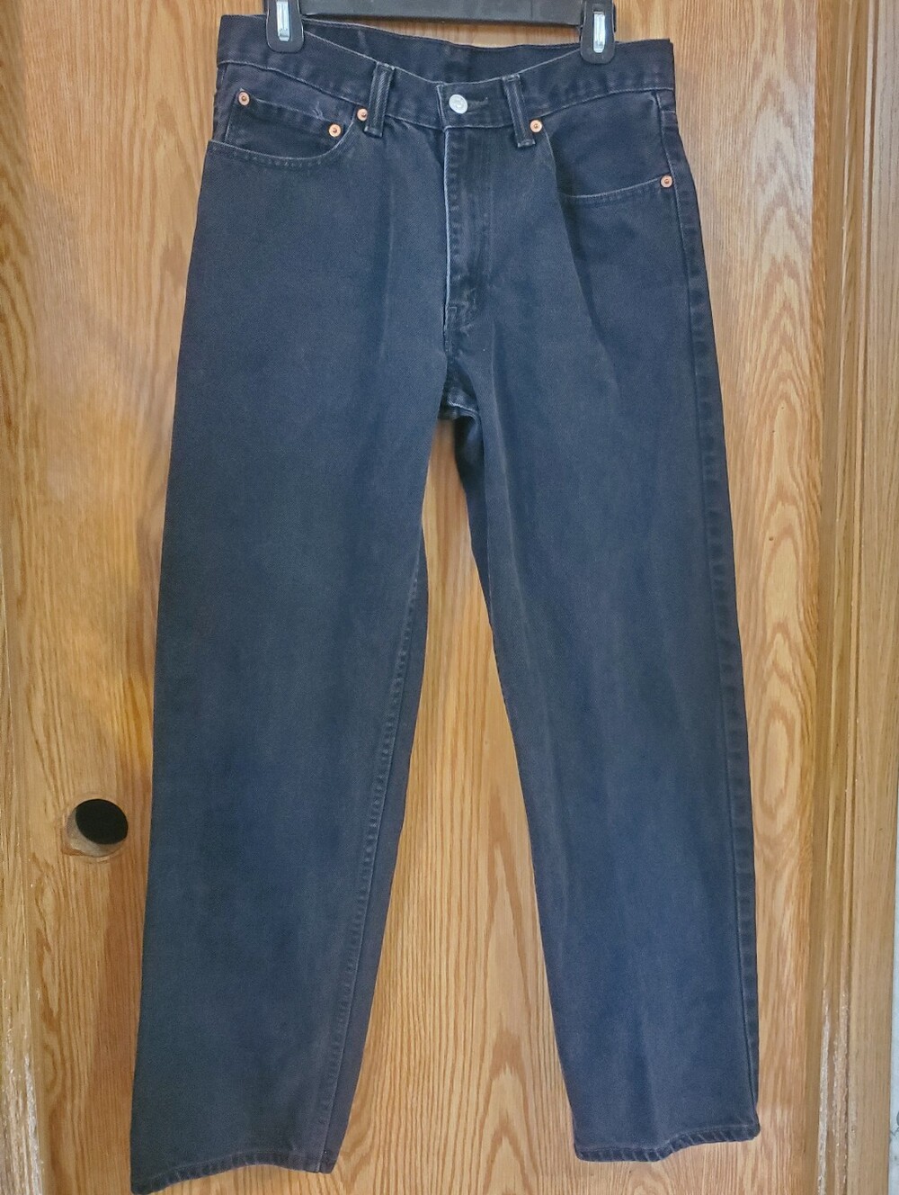Mens Levi's 550 Black Jeans Size 32/32 100% Cotton